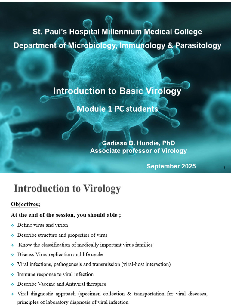 Introduction to Basic Virology Module | PDF | Virus | Reverse Transcriptase