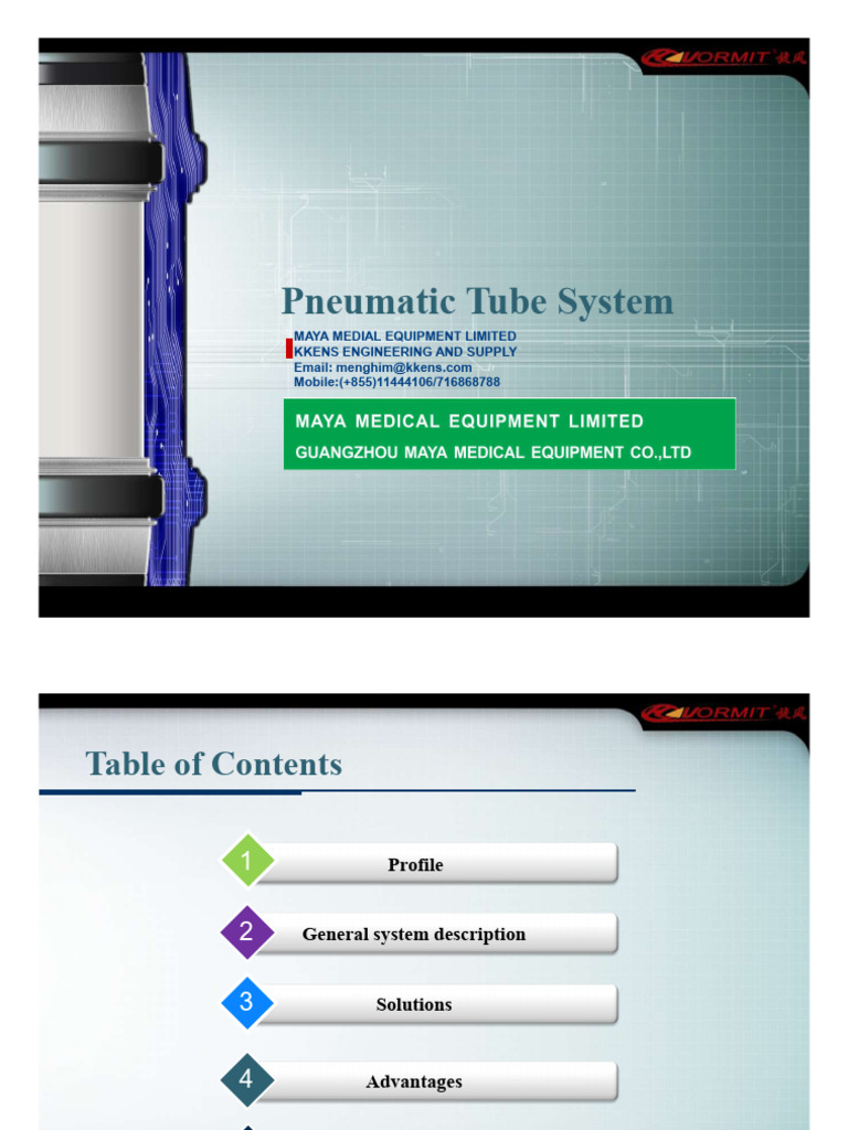 Efficient Pneumatic Tube Systems for Hospitals | PDF | Vacuum Tube ...