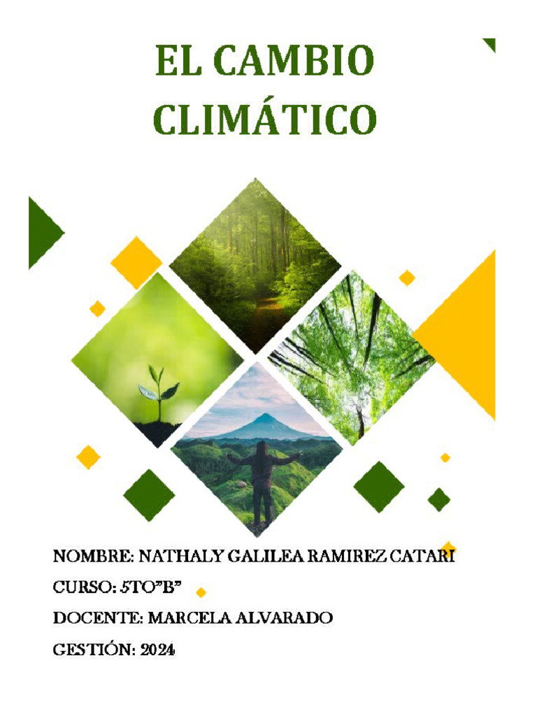 El Cambio Climático y Su Impacto en El Futuro Del Planeta | PDF | Gases ...