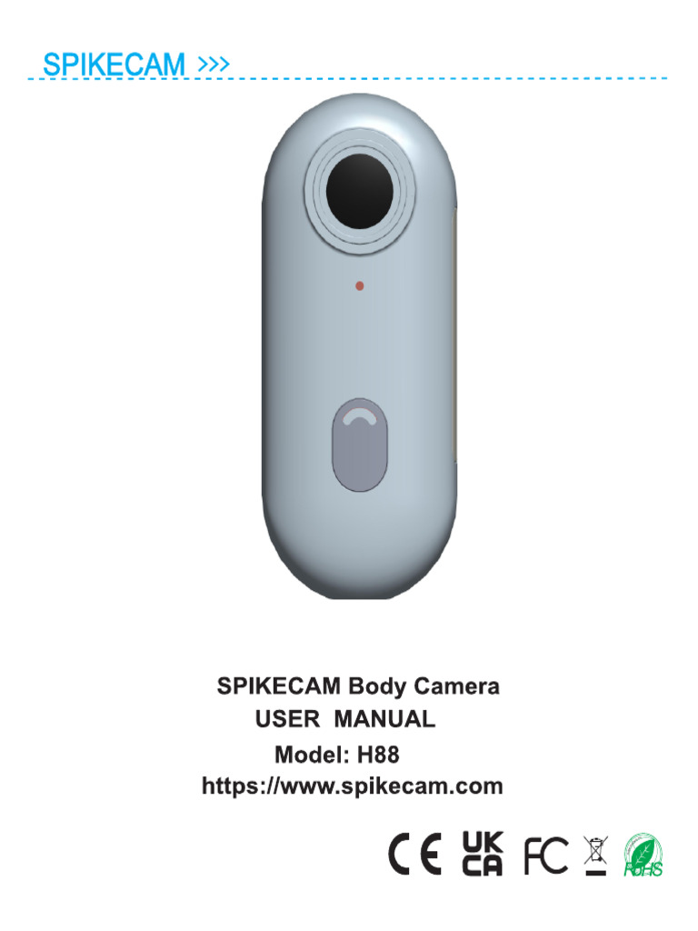 Spikecam h88 Manual | PDF