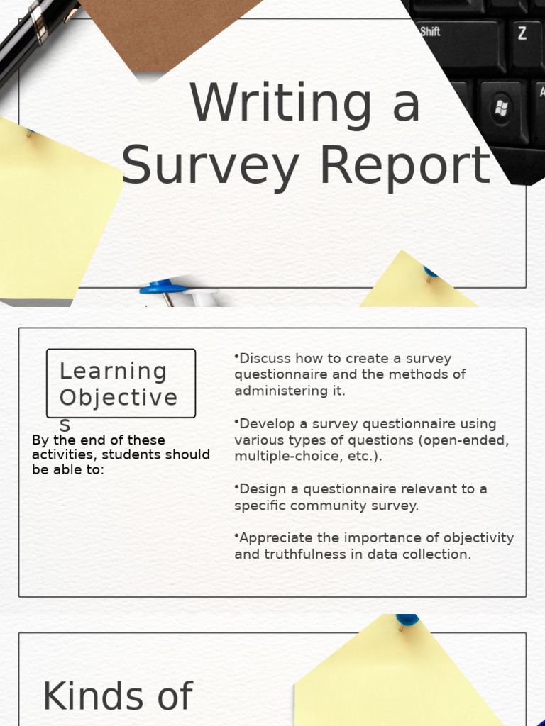 How to Write a Survey Report Guide | PDF | Survey Methodology ...