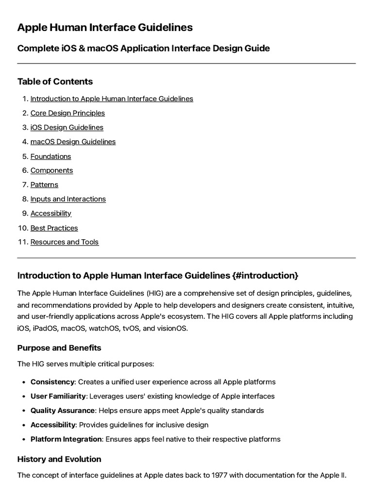 Apple Human Interface Guidelines Overview | PDF | Window