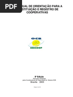 Manual de Constituição e Registro de Cooperativas