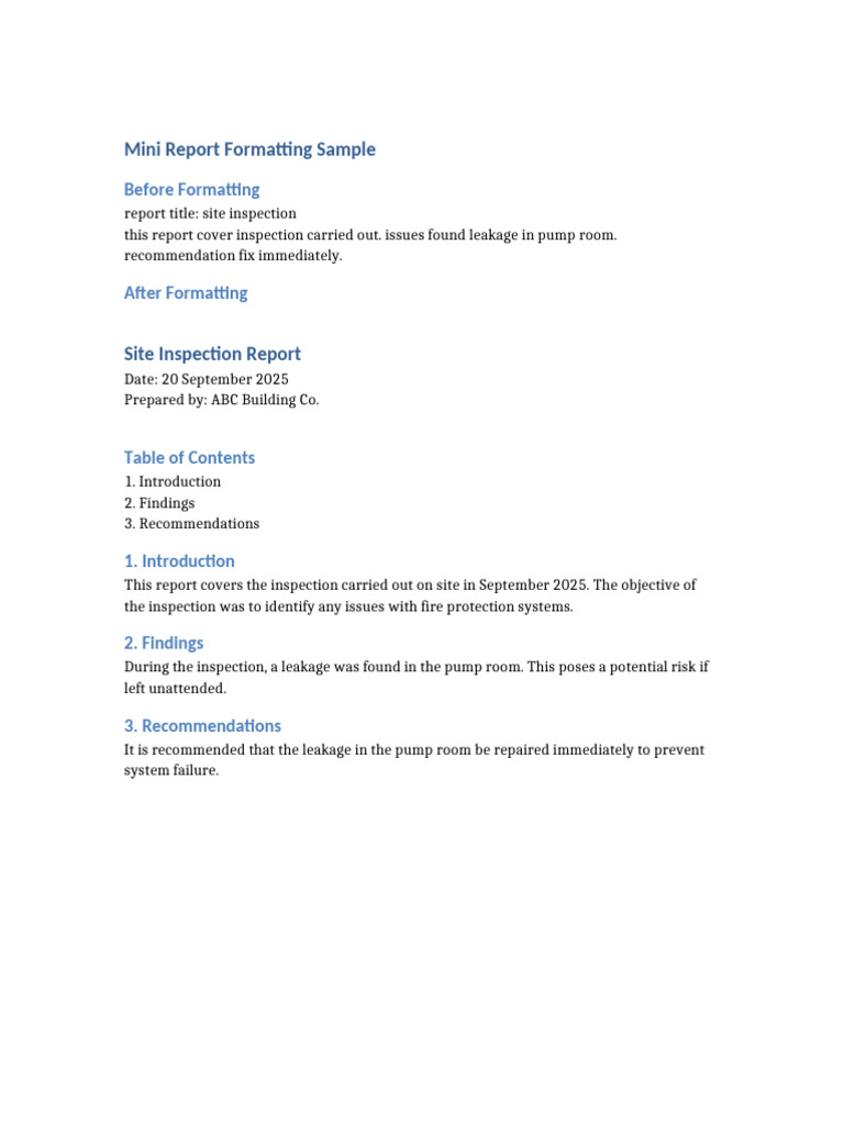 Report Sample | PDF