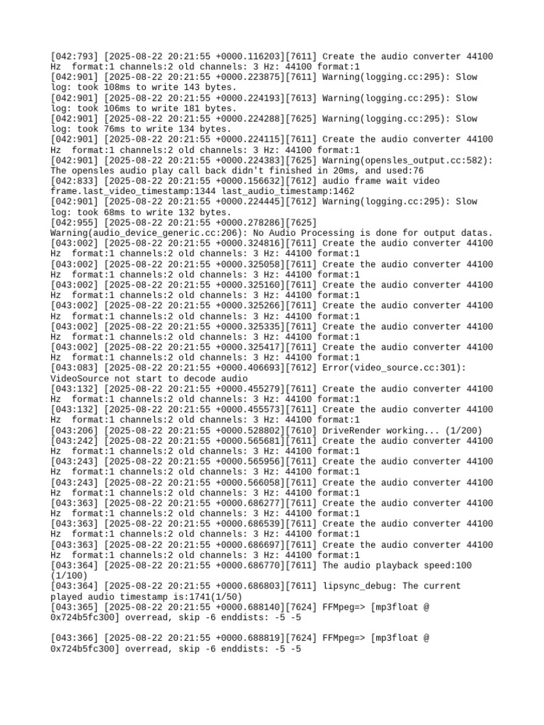 Audio Converter 44100 Hz Logs | PDF | Sampling (Signal Processing ...