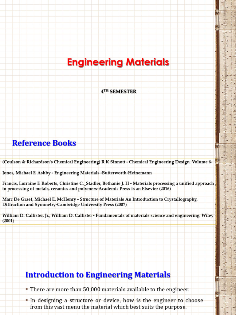 Engineering Materials Overview for Designers | PDF | Materials Science ...