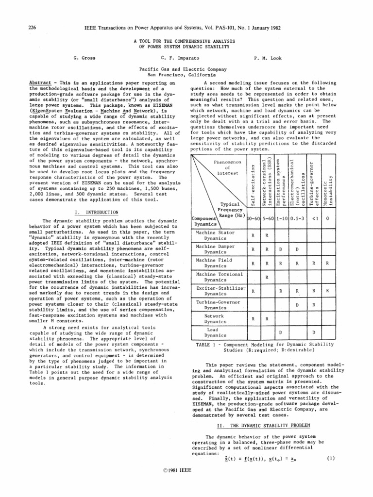 Power System Dynamic Stability Analysis Tool | PDF | Electrical Engineering