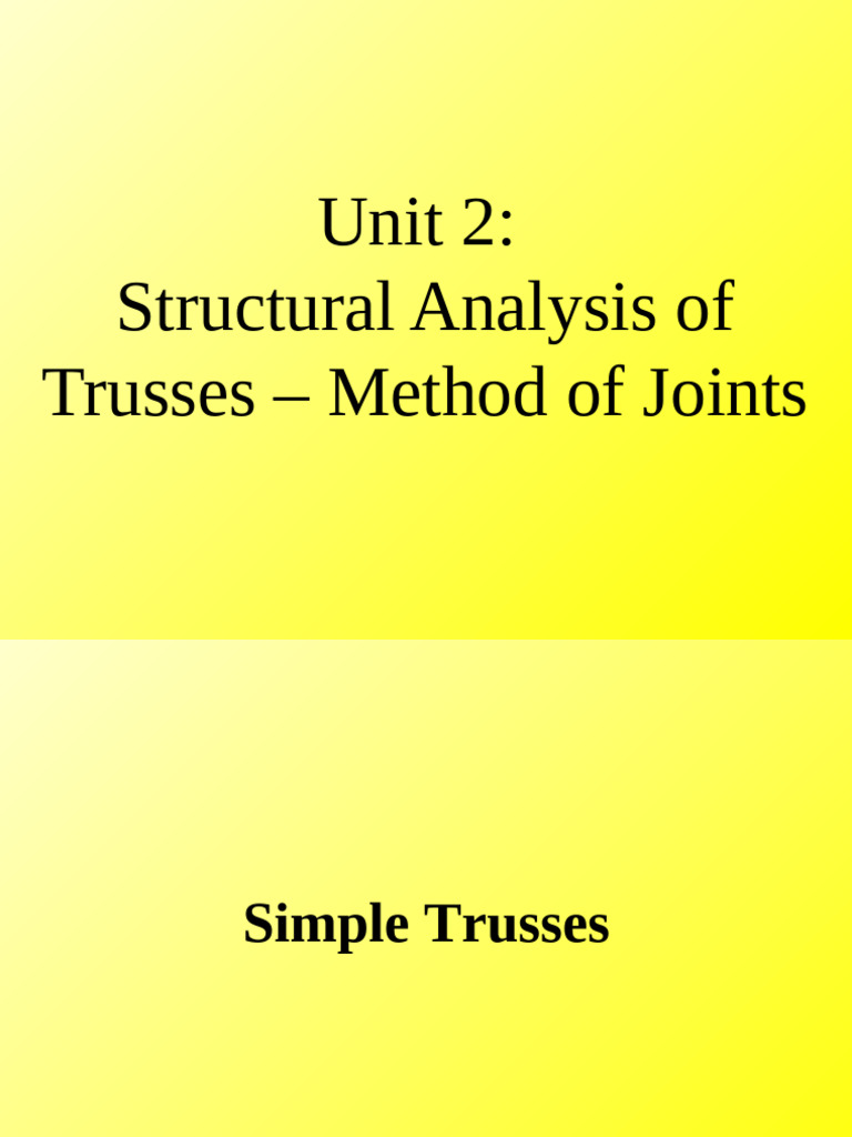 Lec3 - Mechanics of Structure | PDF | Truss | Force