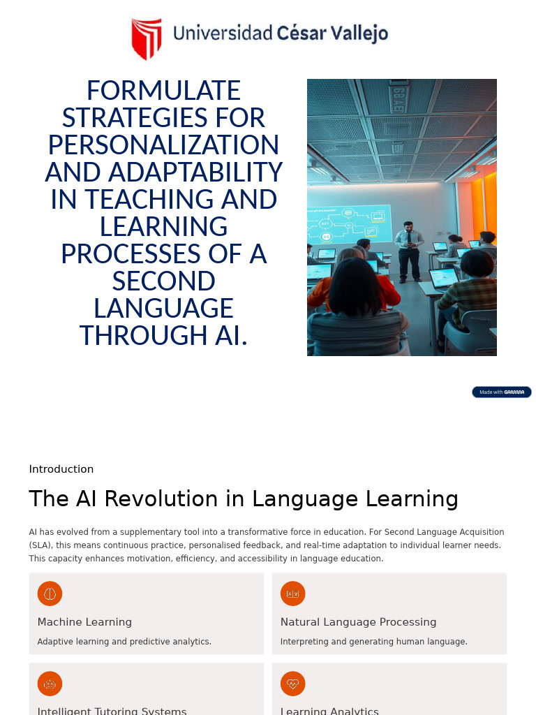 AI Strategies for Personalized Language Learning | PDF | Second ...