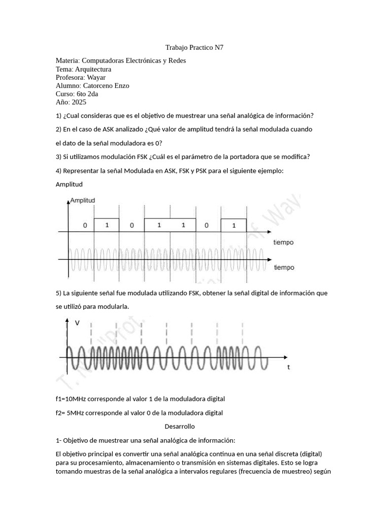 TP N7 - Modulacion Digital | PDF