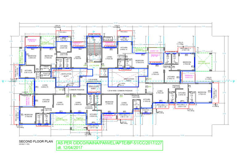Second Floor Plan with Dimensions | PDF