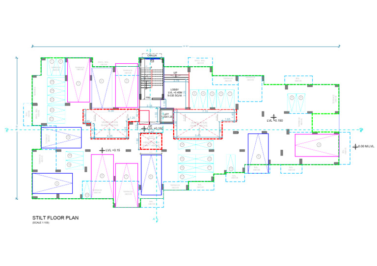 Stilt Floor Plan with Slope Details | PDF