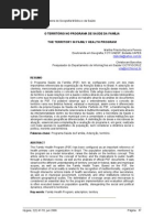 O TERRITÓRIO NO PROGRAMA DE SAÚDE DA FAMÍLIA