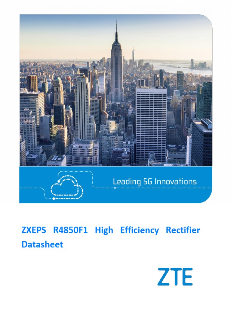 ZTE ZXEPS R4850F1 Rectifier Datasheet | PDF | Rectifier | Alternating ...