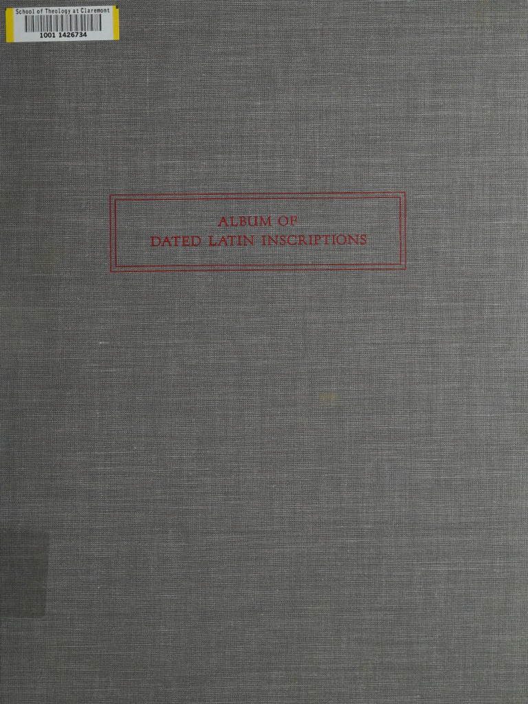 Latin Inscriptions from Rome: 1st-2nd Century | PDF | Epigraphy ...