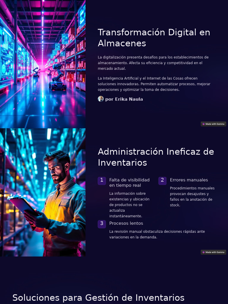 Transformación Digital en Almacenes | PDF | Internet de las Cosas ...