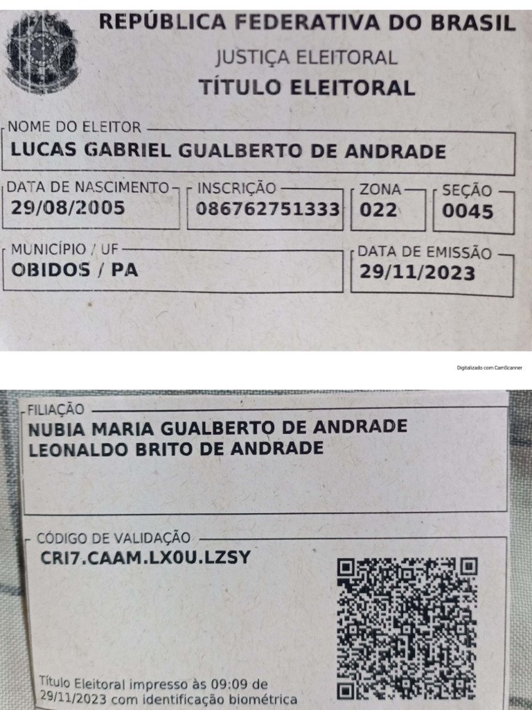 Título de Eleitor | PDF