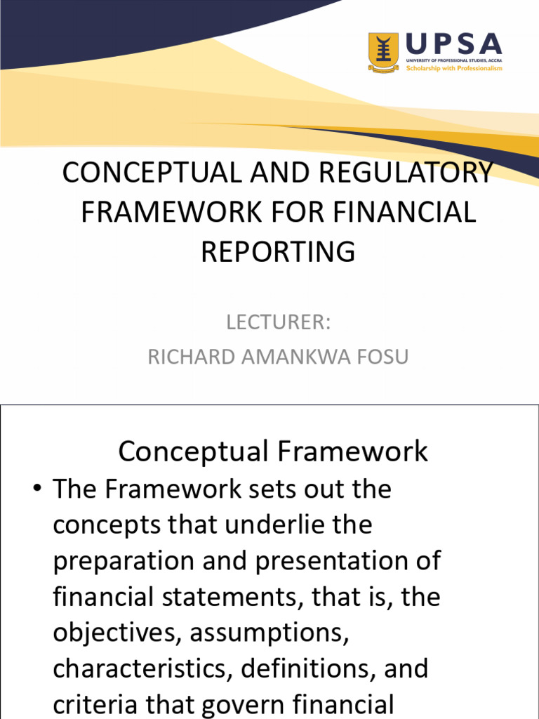 Financial Reporting Conceptual Framework | PDF | Historical Cost ...