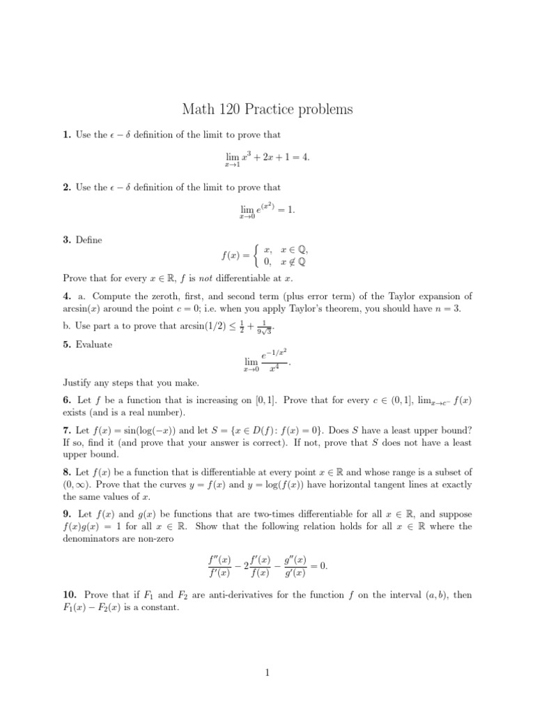 MATH120 Final Exam Practice | PDF | Carbon 13 | Function (Mathematics)