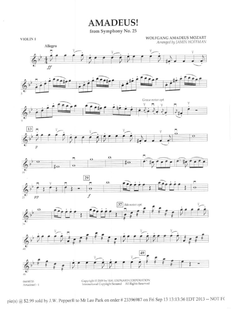 Amadeus - Mozart | PDF