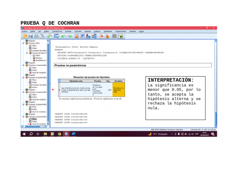 Output - Q de Cochran | PDF