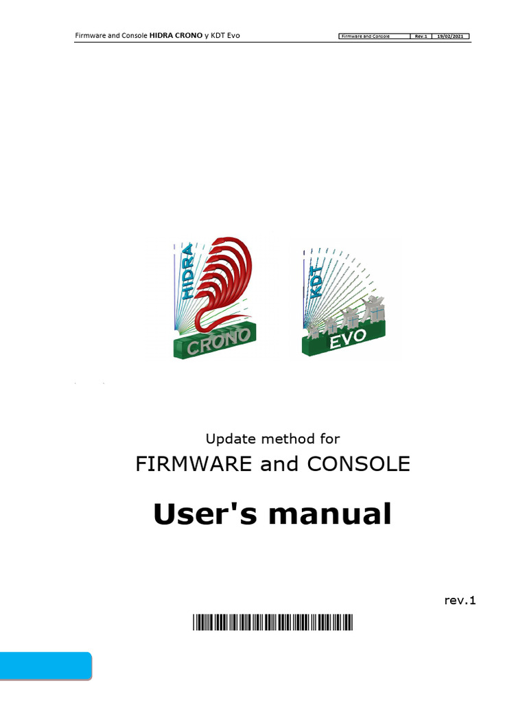 HIDRA Crono & KDT Evo Firmware Guide | PDF | Video Game Consoles | Software