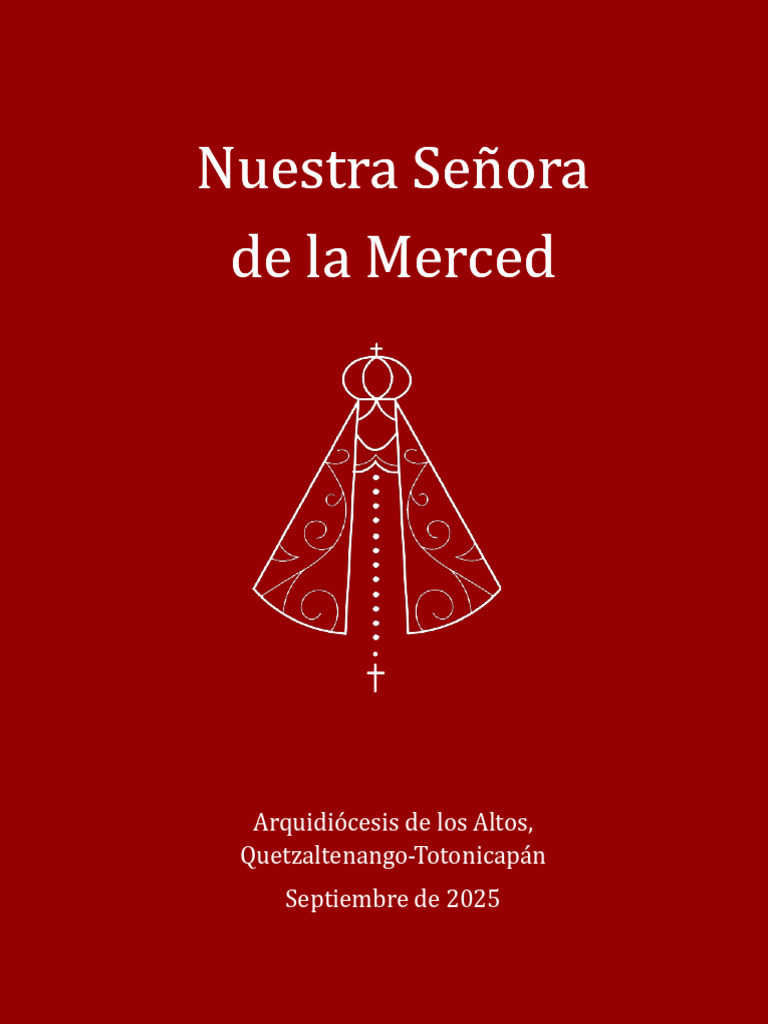 Novena A Nuestra Se ora De La Merced PDF Mar a Madre De Jes s 