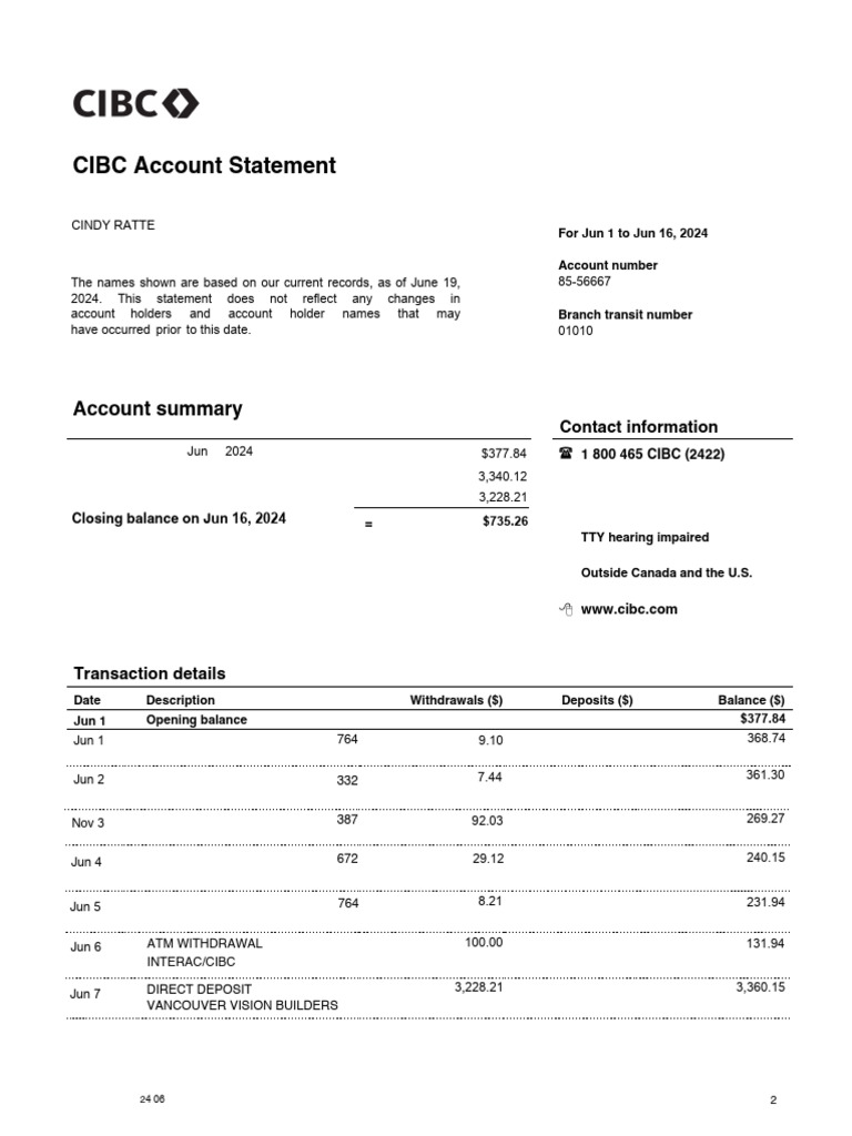 2cibc NOV CARBON 2023 | PDF | Fee | Banking Technology