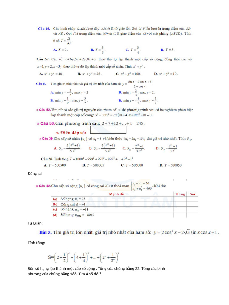 Toán 11 | PDF