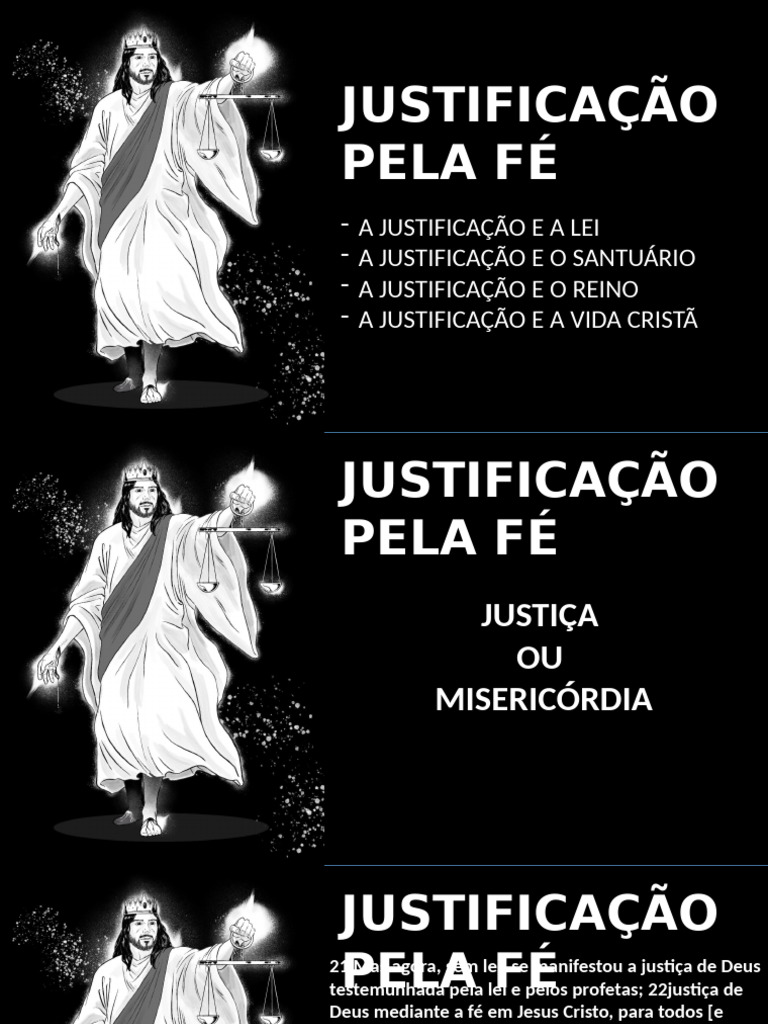 Justificação pela Fé e a Justiça de Deus | PDF | Justificação (teologia ...