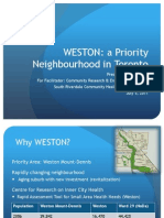 WESTON: A Priority Neighbourhood in Toronto