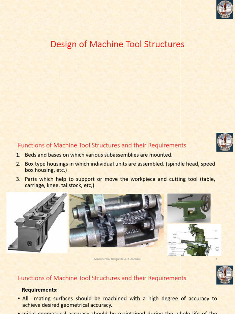 Machine Tool Structure Design Principles | PDF | Beam (Structure ...