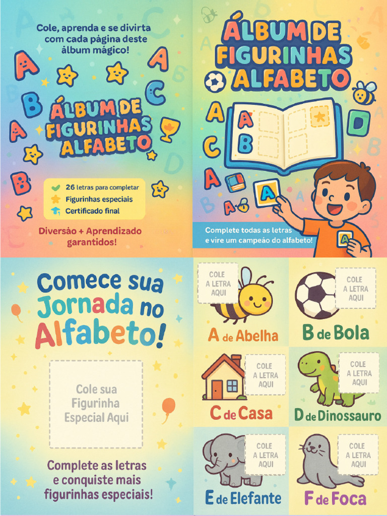Album de Figurinhas Do Alfabeto | PDF