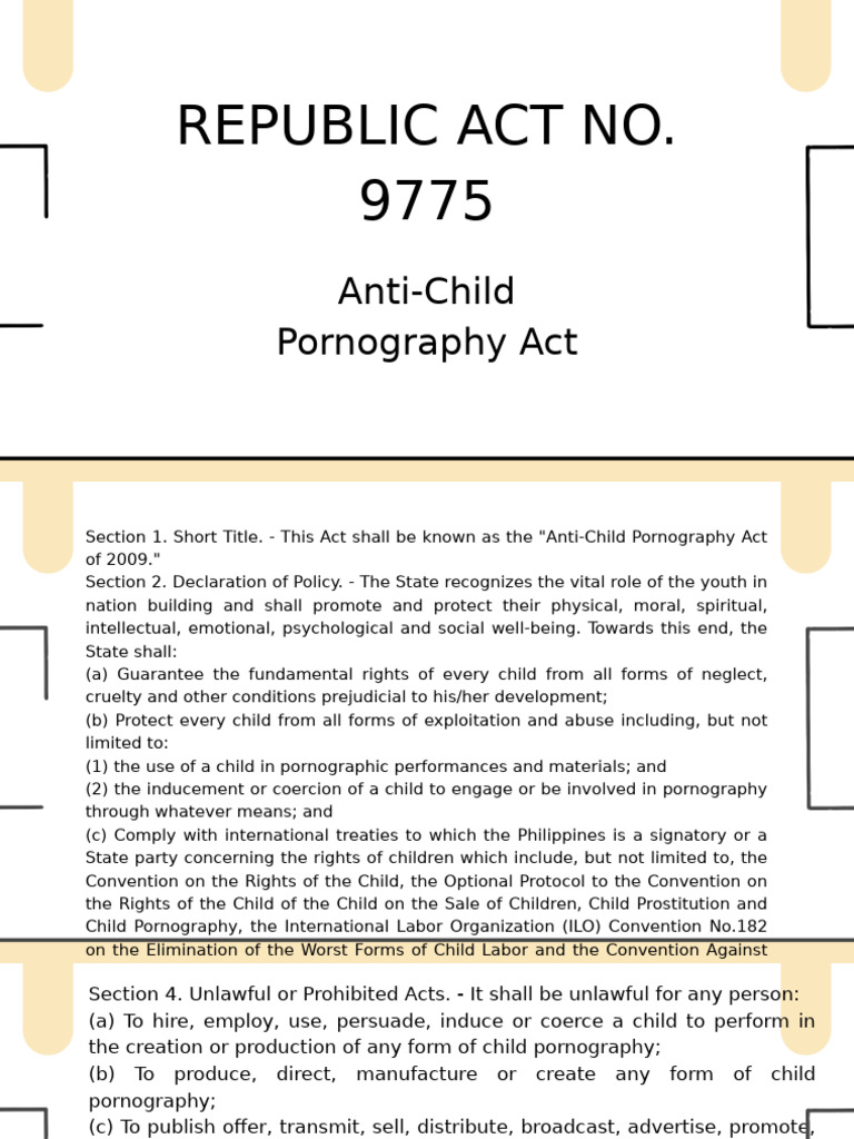 Ra 9775 | PDF | Crimes | Crime & Violence