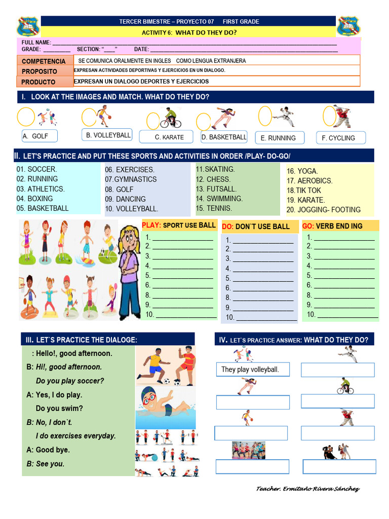 Sports Activities Dialogue Practice | PDF | Chess | Chess Theory