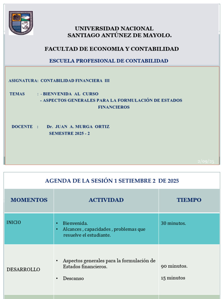 Clase 1 | PDF | Contabilidad | Estado financiero