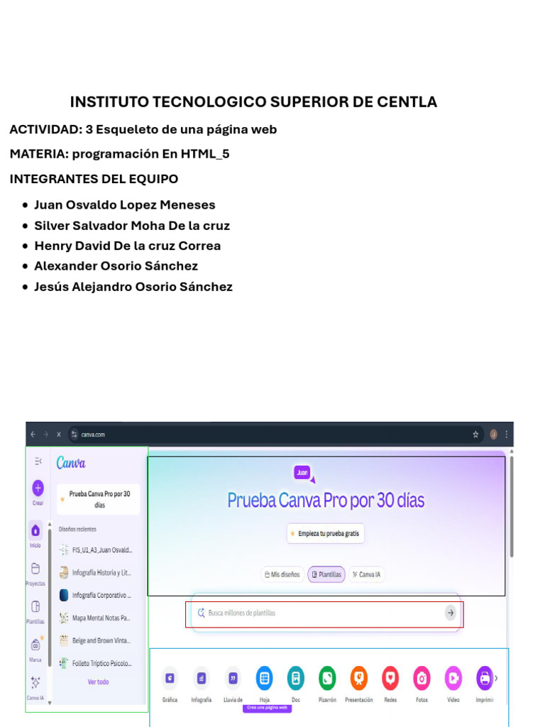 Esqueleto de Página Web en HTML5 | PDF