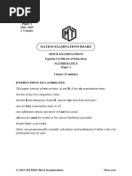 S4 Mathematics Scenario Questions 2025 | PDF | Equations | Algebra