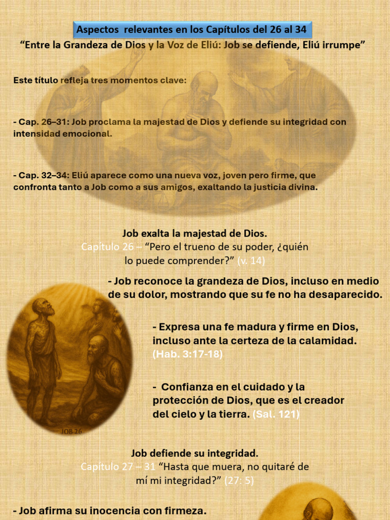 Job y Eliú: Justicia y Fe en el Dolor | PDF | Libro de trabajo | Dios