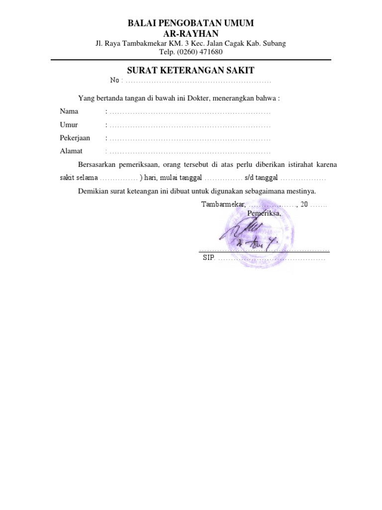 The Easiest Surat Keterangan Sakit Pdf Civilians