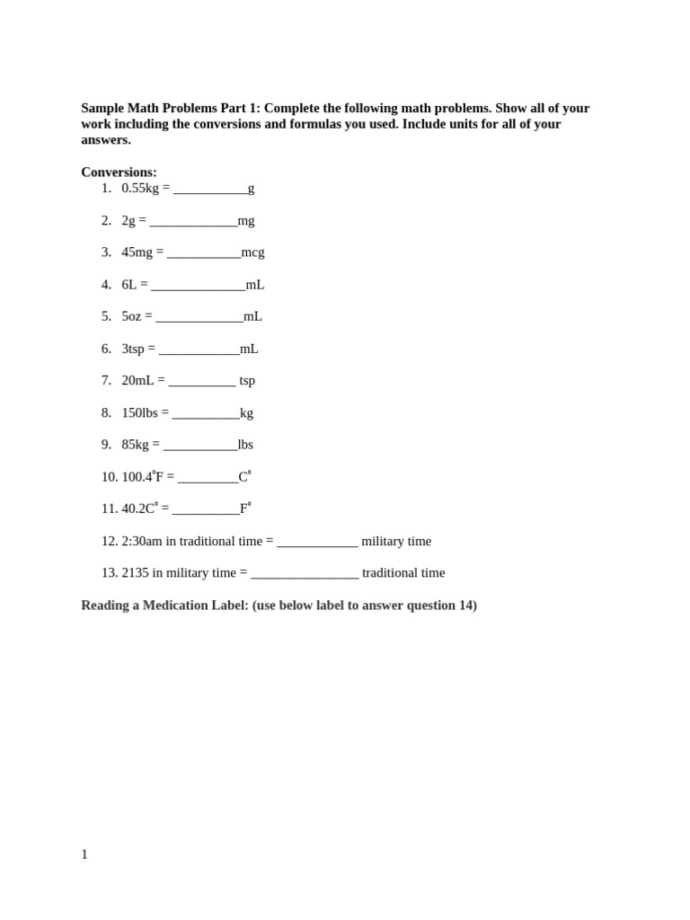 Math Problems and Drug Calculations Guide | PDF | Pharmacology | Drugs