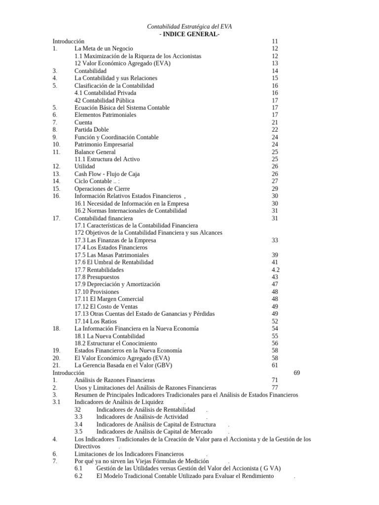 Contabilidad Estratégica y EVA | PDF | Contabilidad | Estado financiero