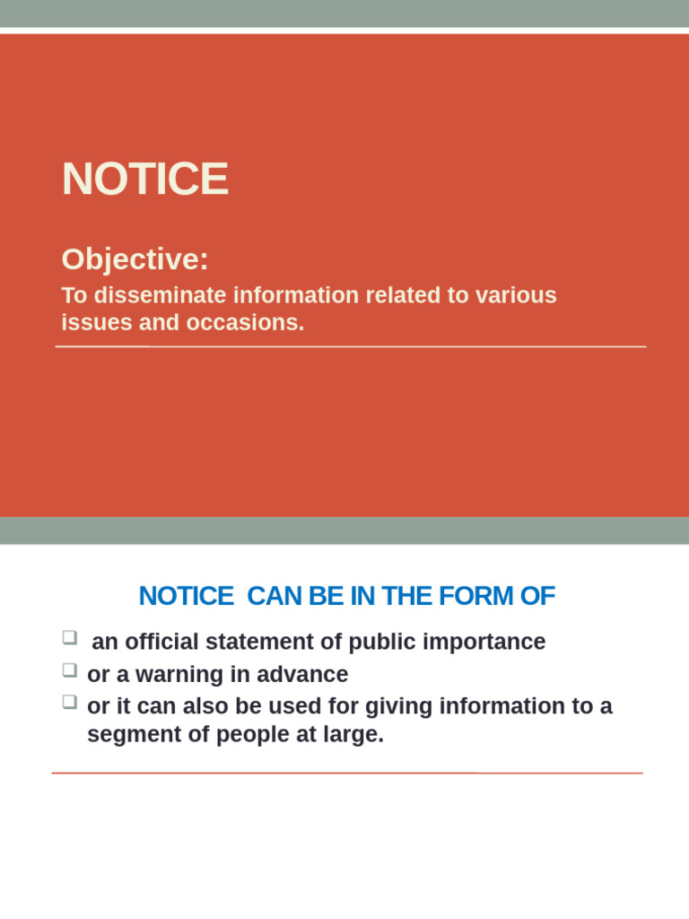 Notice Templates for School and Society Events | PDF