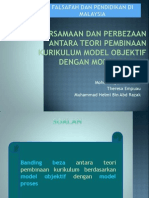 Persamaan Dan Perbezaan Antara Teori Pembinaan Kurikulum Model