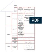 Calendario Academico 2012