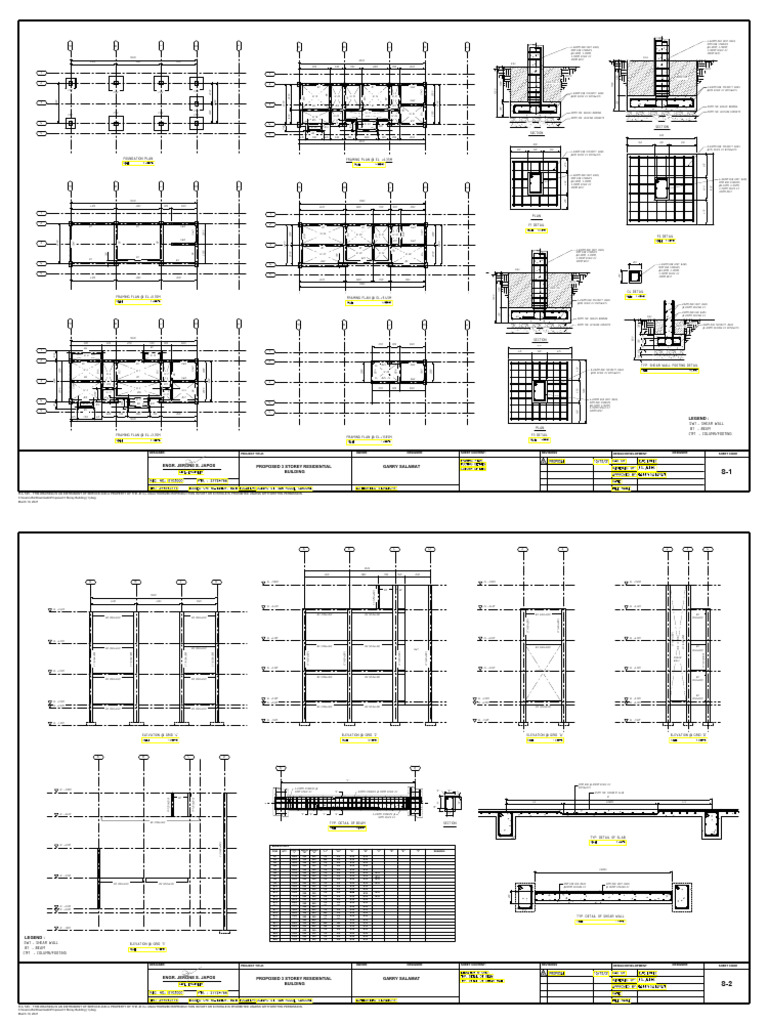 RSB-4000-B1 Foundation Plan Details | PDF