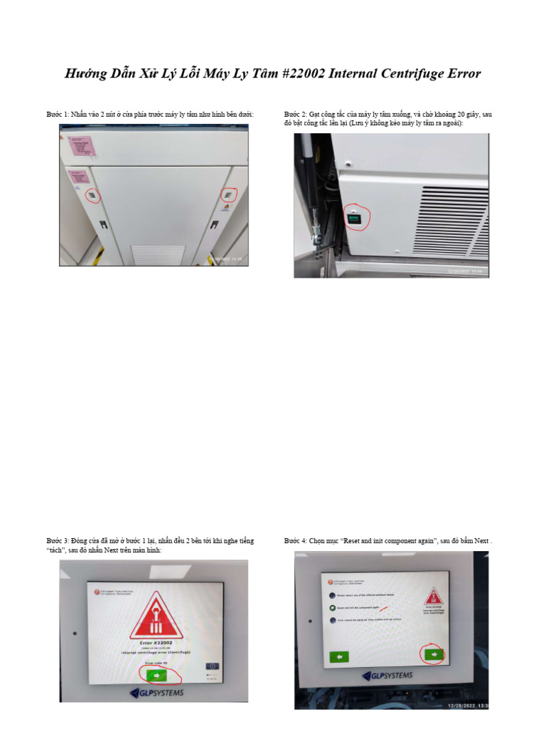Centrifuge Module Error Code 40 | PDF