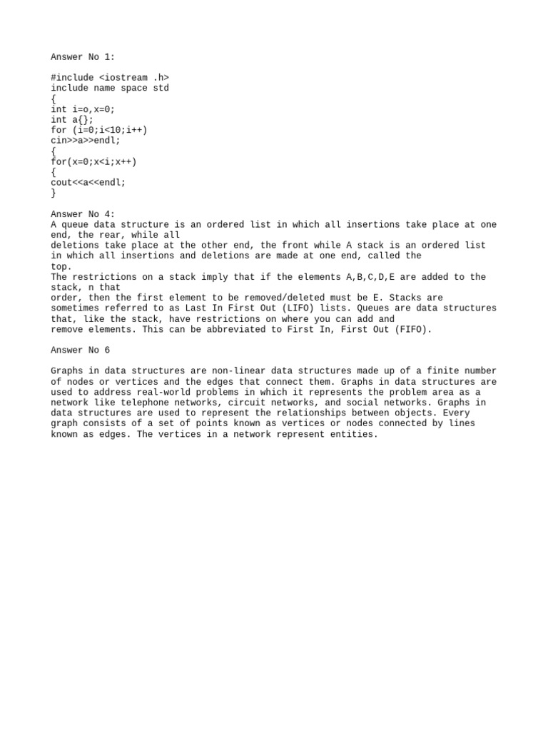 Assignment CSC 202 | PDF