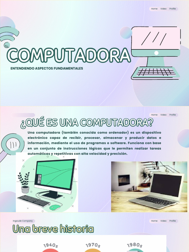 Computadoras Presentación | PDF | Hardware de la computadora | Unidad ...
