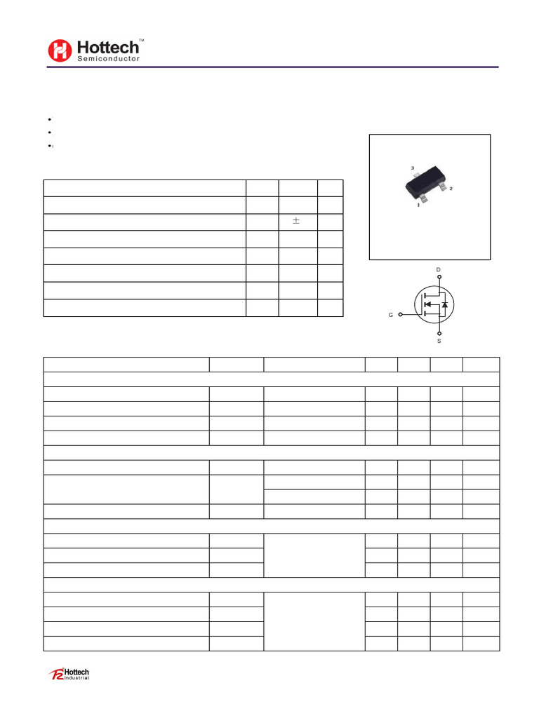 SI2302 MOSFET Datasheet Overview | PDF | Mosfet | Field Effect Transistor